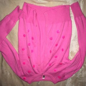 Super cute pink sparkly kids cardigan